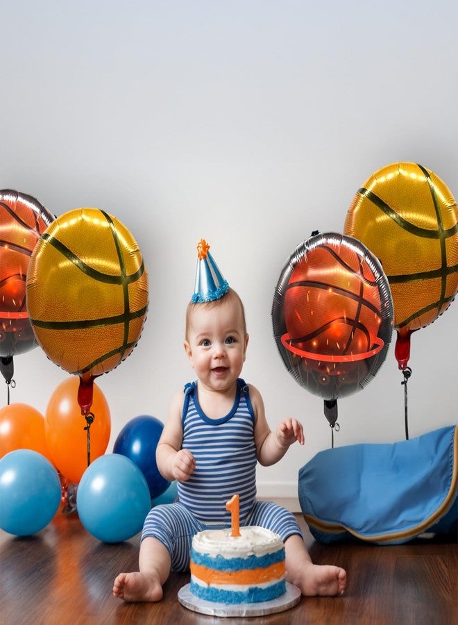 BASHOUT Basketball Foil Mylar Balloons for Sports Party, March Madness Decorations - Image 3
